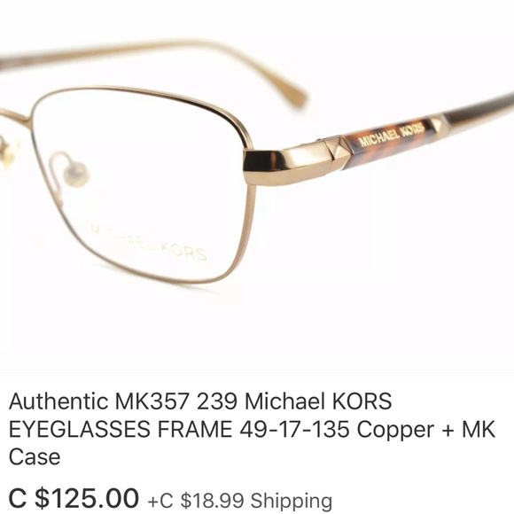 Michael Kors eyeglasses reading glasses frames - Picture 5 of 5